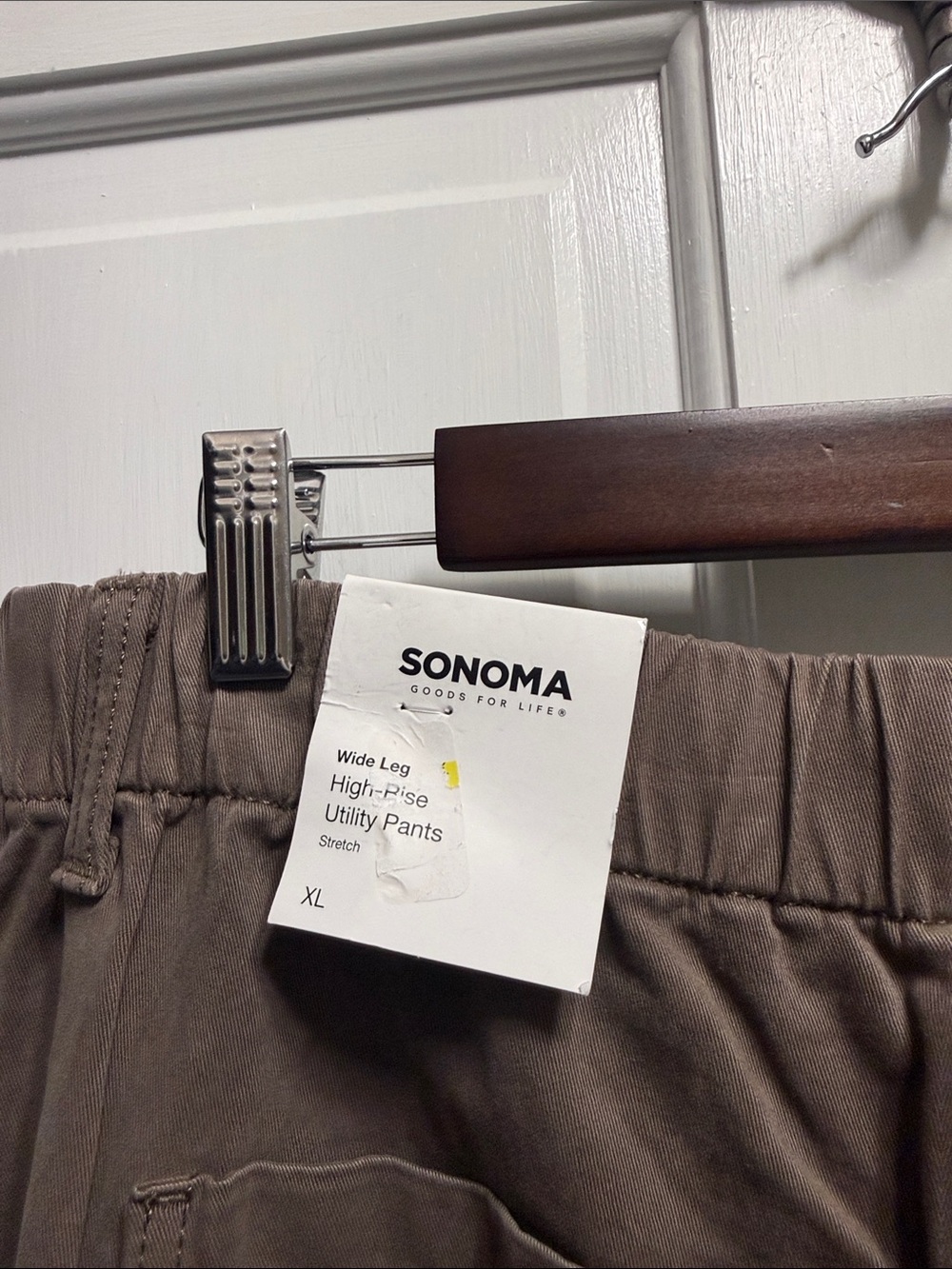 Sonoma wide leg high rise stretch utility pants - Picture 5 of 9
